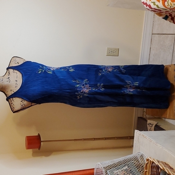 Tropical Batik maxi dress size Small/Medium - Picture 1 of 11
